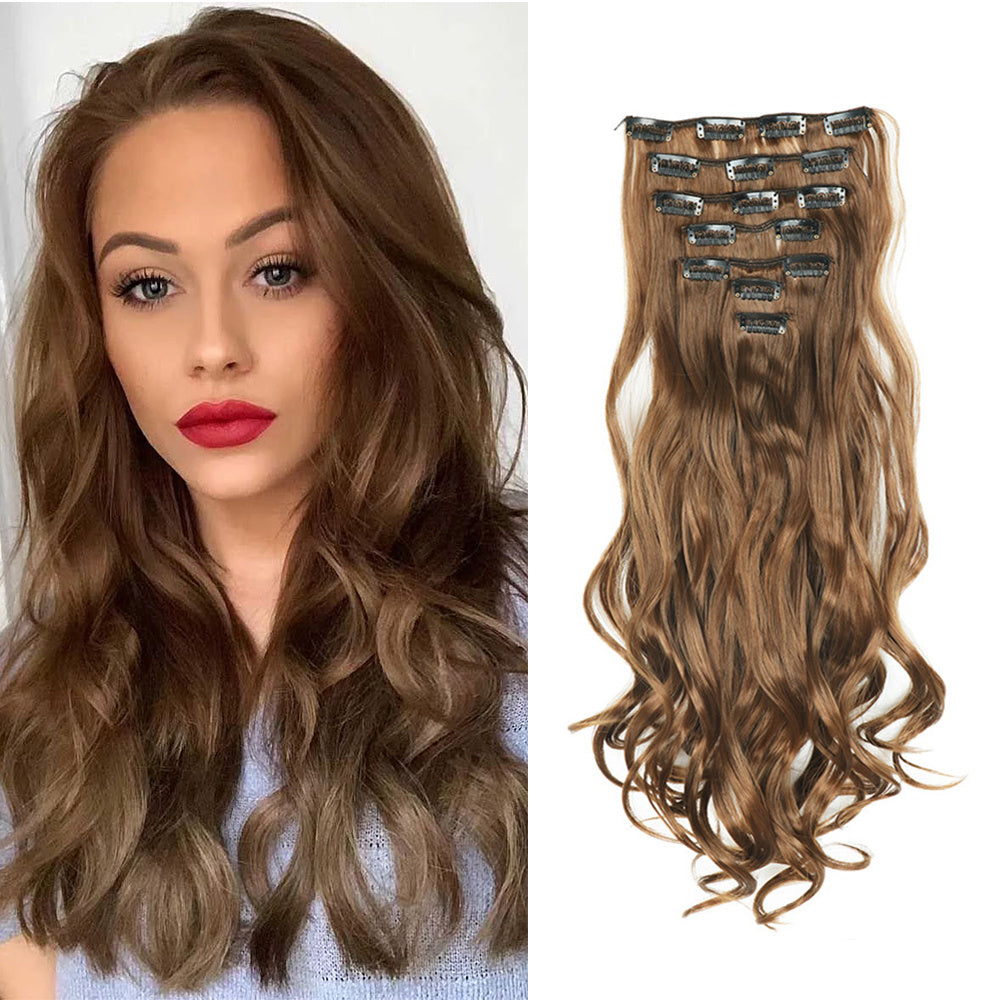 22 Inch Full Head Clip In Hair Extensions