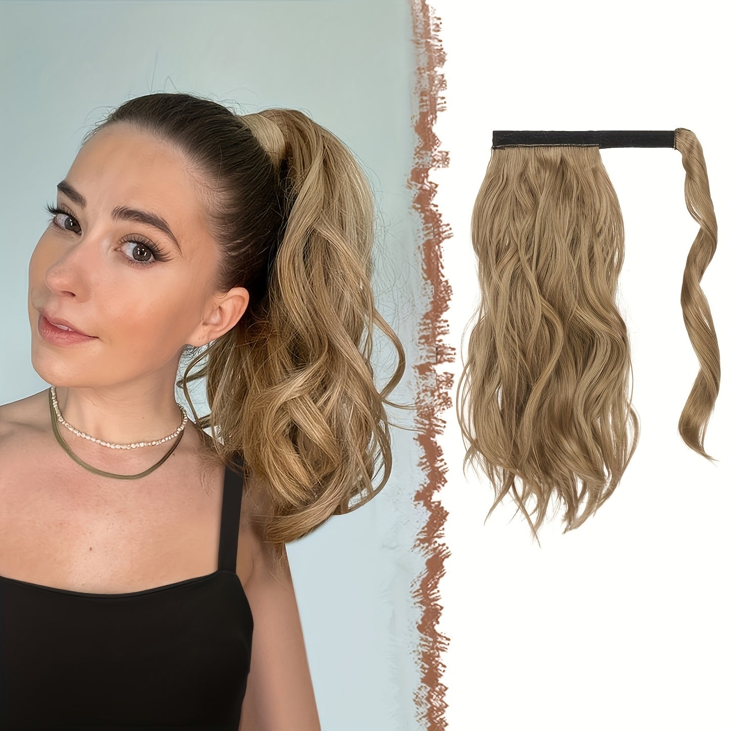 Synthetic Long Clip Ponytail Hairpieces For Women
