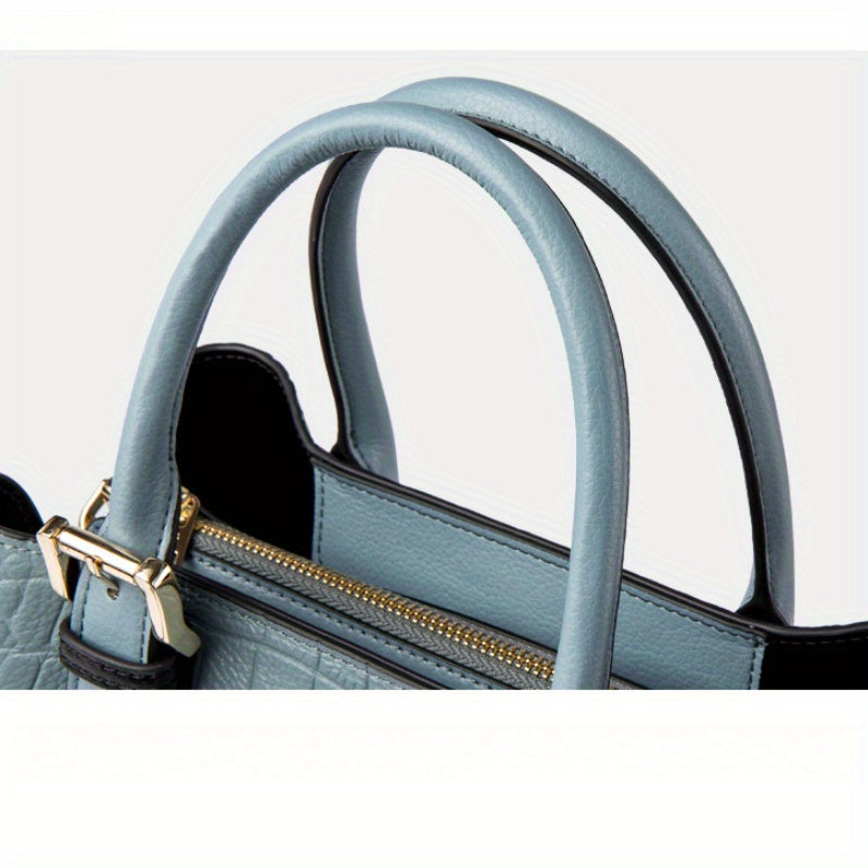 Large Capacity 2025 New Women's Bag, Genuine Leather Handbag for Women, Stylish Crossbody Commuter Women's Bag