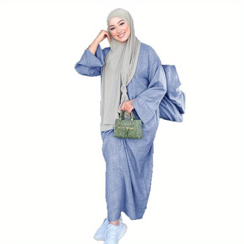 Women's Islamic Abaya Burqa - Elegant Middle Eastern Robe with Loose Fit, Modest Muslim Gown for Everyday & Special Occasions - Available in Olive Green/, Islamic Clothing for Women