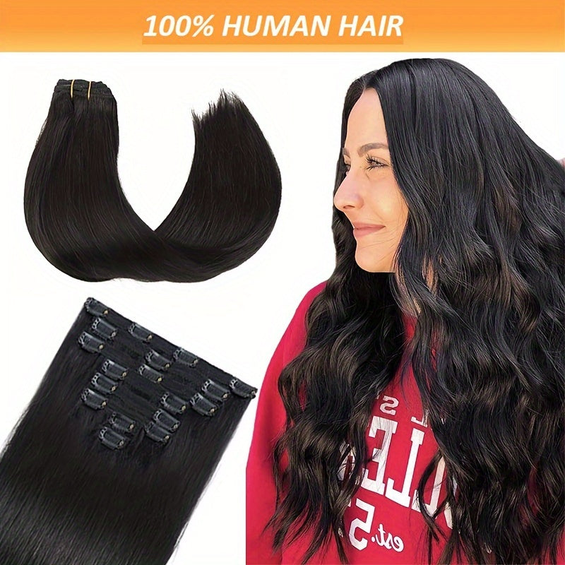 Clip In Hair Extensions Real Human Hair | Remy Human Hair Extensions Clip Ins For Women