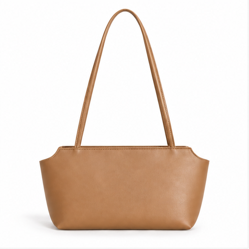 Light Brown Minimalist Everyday Shoulder Bag