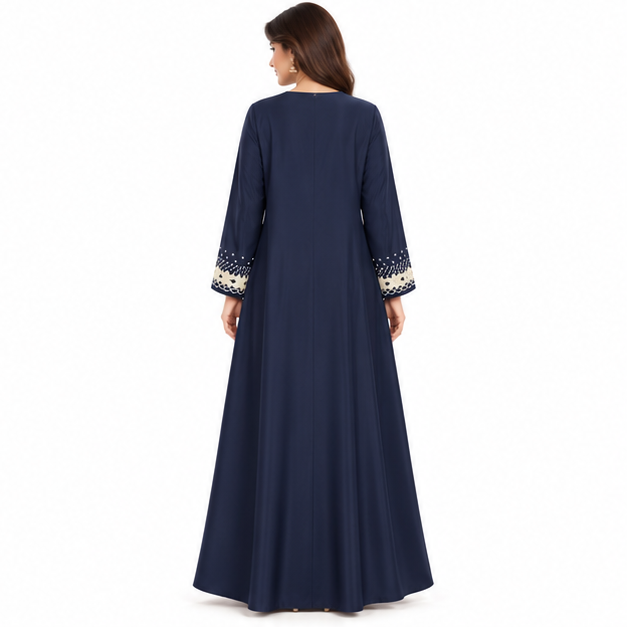 Elegant Pakistani Kaftan With Floral Embroidery