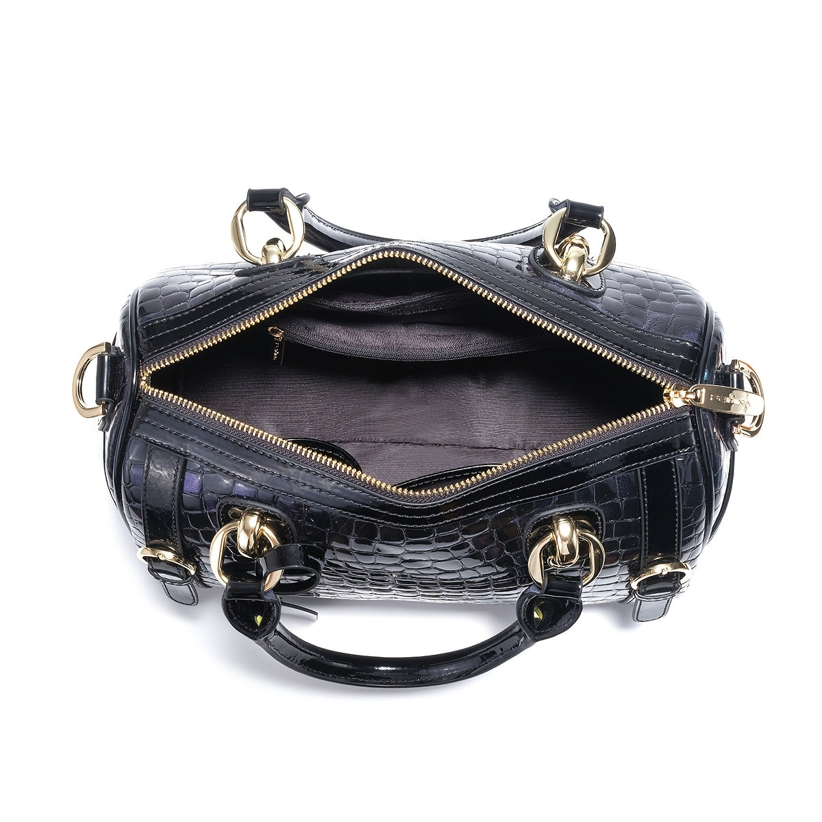 Crocodile Leather Crossbody Bags For Women, Large Leather Duffel Handbags For Women, Luxury Designer Bag, Over Shoulder Bag, Genuine Leather Large Tote Bag, Large Capacity