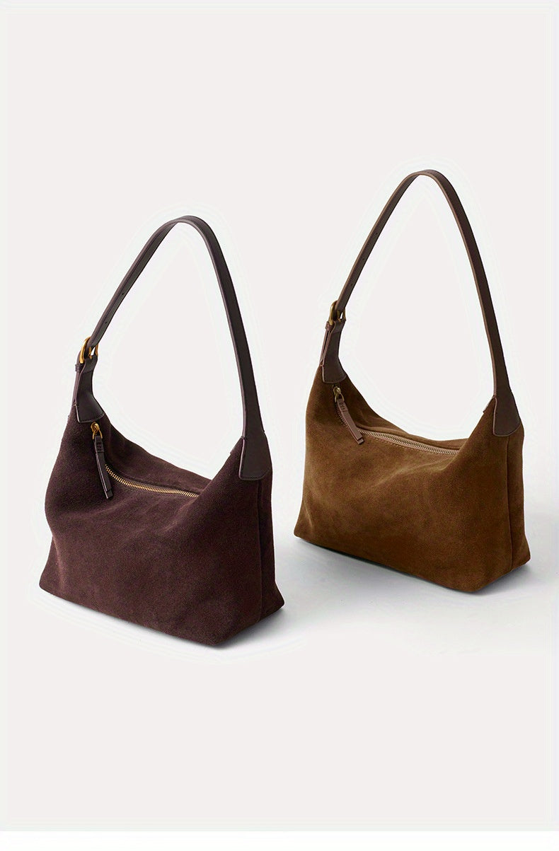 Cowhide Tote Bag for Women, Leather Large Capacity Crossbody Bag, Durable Women's Bag
