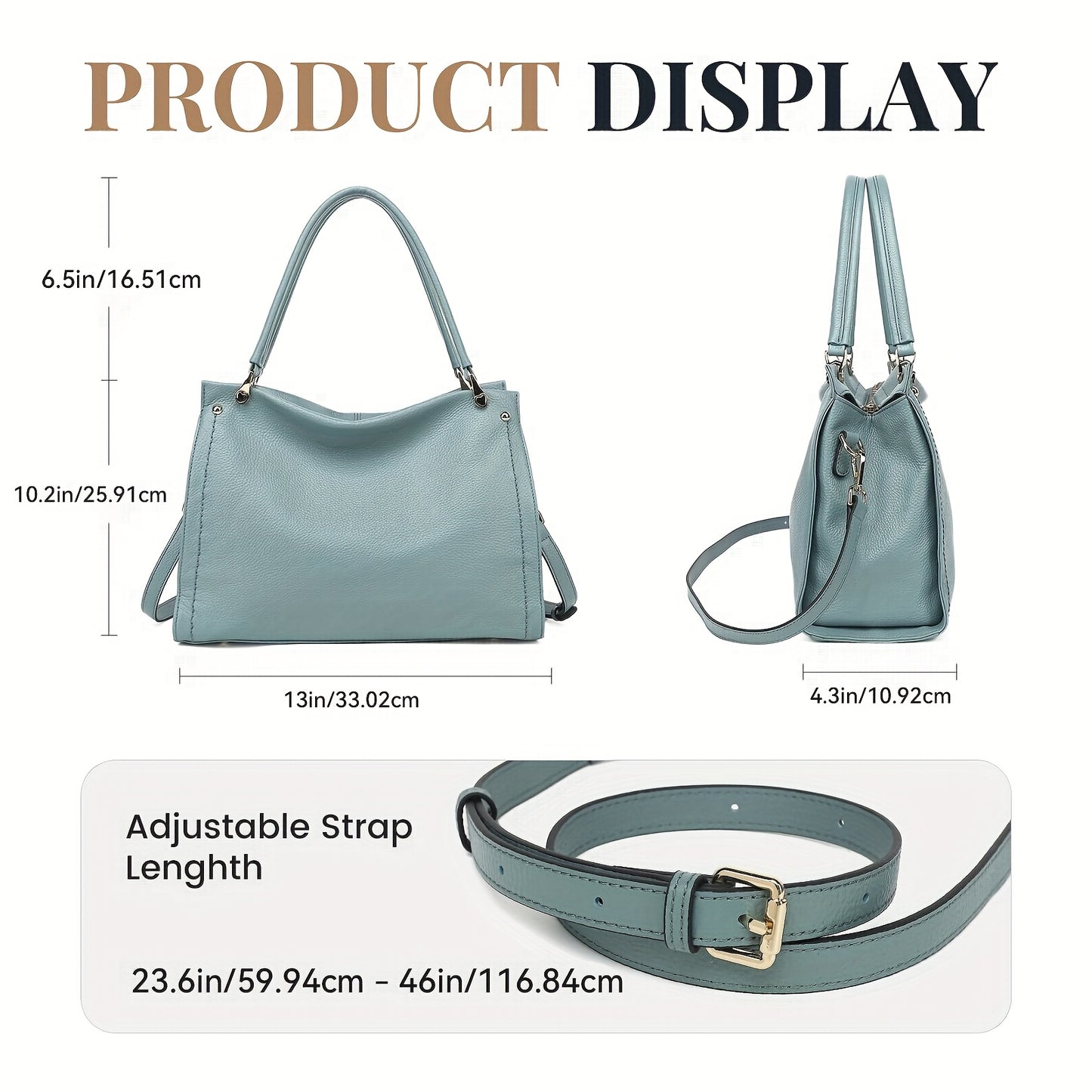 Elegant Leather Handbag, Women's Tote Bag, Versatile Single Shoulder Sling Bag