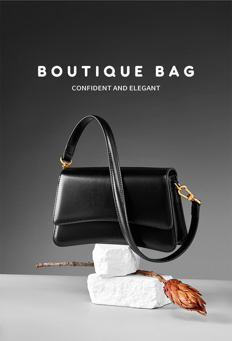 New Leather Bag High Quality Leather Single Shoulder Crossbody Shoulder Bag, 2025 New Versatile Underarm Bag for Women