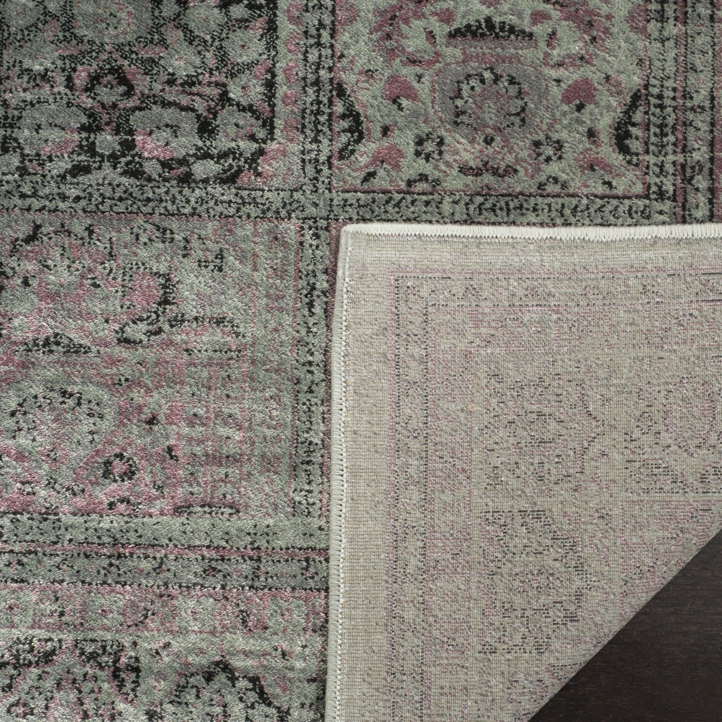 Vintage Collection VTG127 Non-Slip Indoor Power Loomed Easy Care Area Medium Rug For Home Decor Rug for Living Room, Bedroom,Turkish Carpet, Dining Room, Home Office, Basement