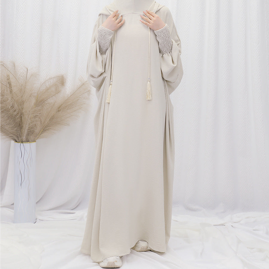 Women's Islamic Prayer Dress & Modest Jibab Abaya - Soft Pink (Pastel) Full Coverage Hijab Robe with Sleeves, for Ramadan, Travel, Daily Prayer - Muslim Kaftan, Muslimah Clothing, Modestwear Outfit, Elegant Drape, Breathable Fabric