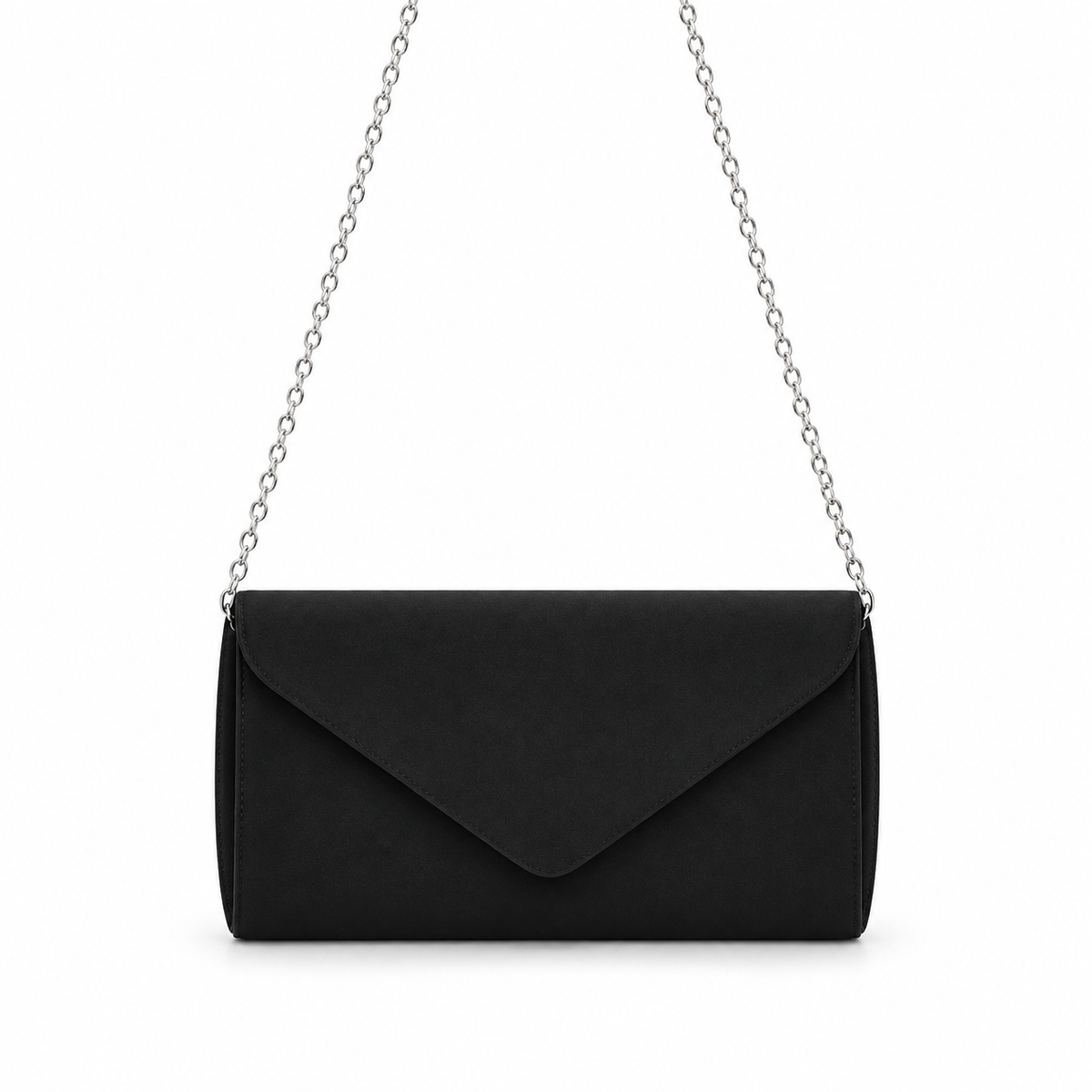 Elegant Black Envelope Clutch Bag