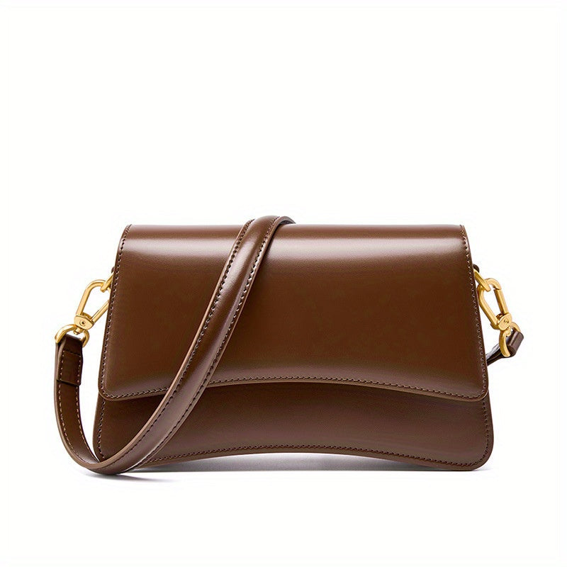 New Leather Bag High Quality Leather Single Shoulder Crossbody Shoulder Bag, 2025 New Versatile Underarm Bag for Women