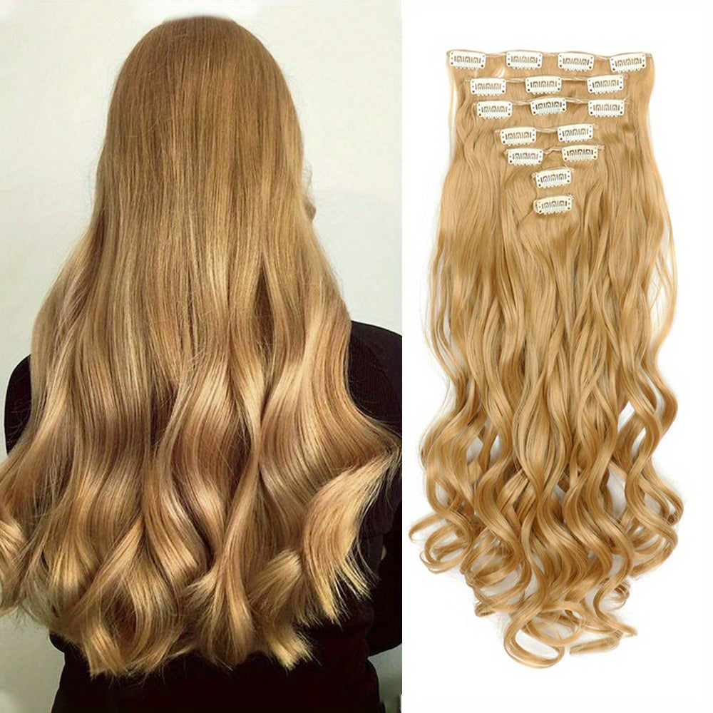 22 Inch Full Head Clip In Hair Extensions