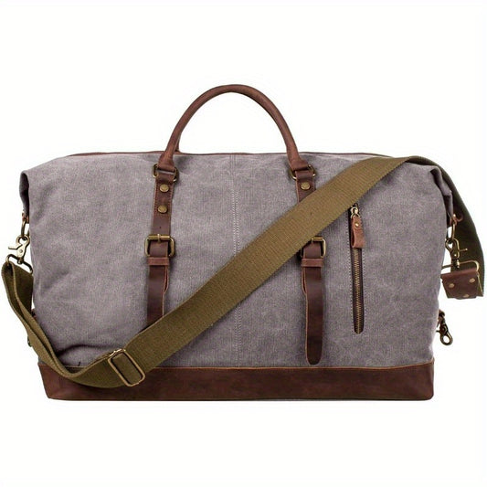 Leather Duffle Bag for Travel Duffel Bag Carry on Weekender Bag for Men