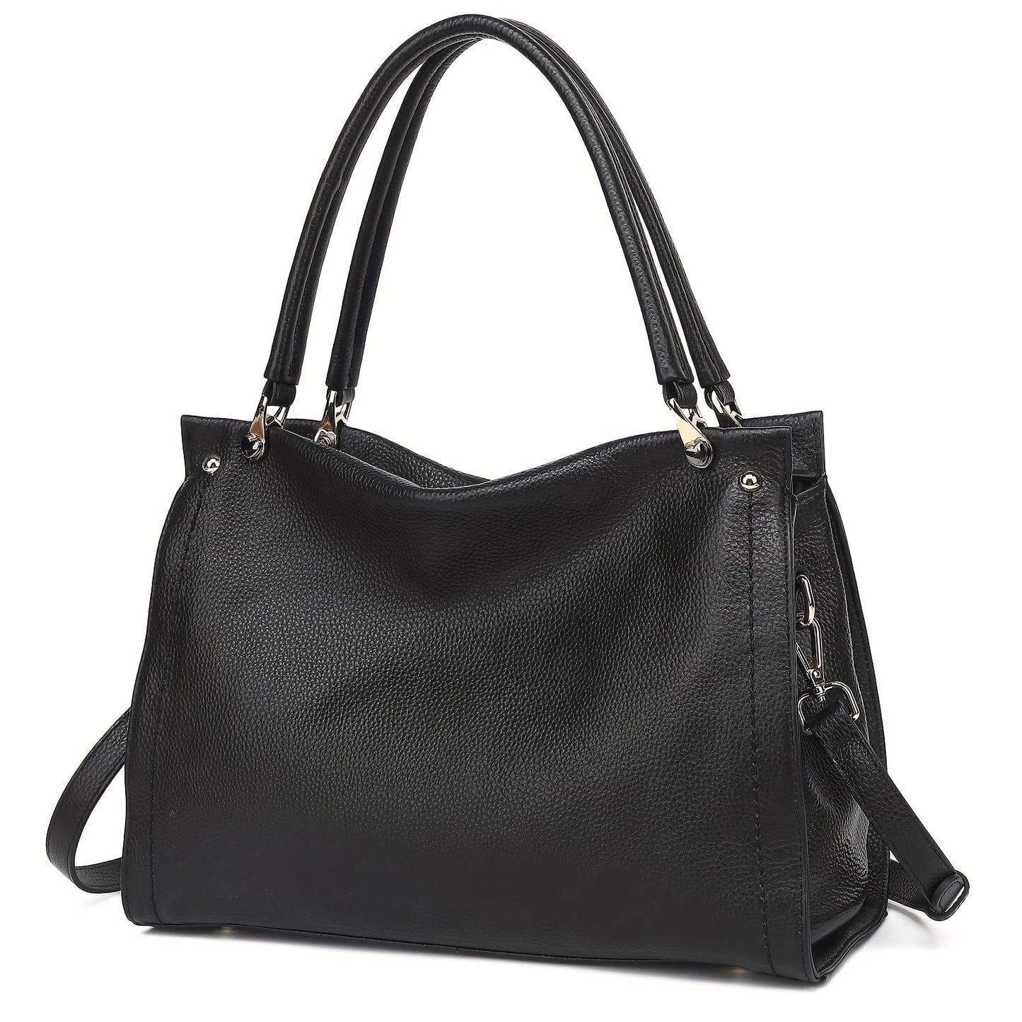 Elegant Leather Handbag, Women's Tote Bag, Versatile Single Shoulder Sling Bag