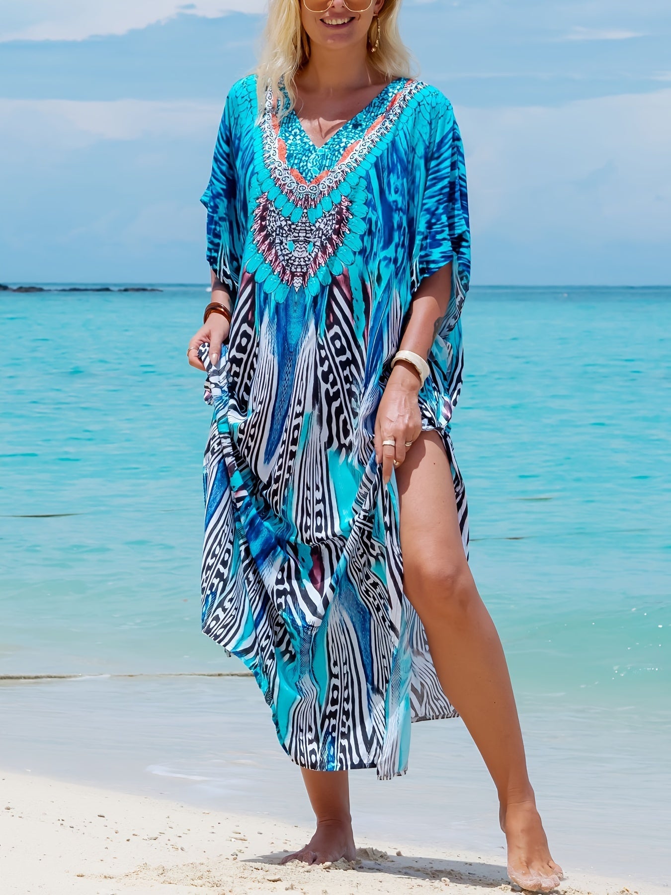 Women's Bohemian Printed Summer Casual Dress