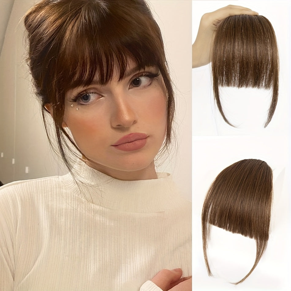 Clip In Bangs Real Human Hair Wispy Bangs Fringe With Temples Bangs Clip In Hair Extensions