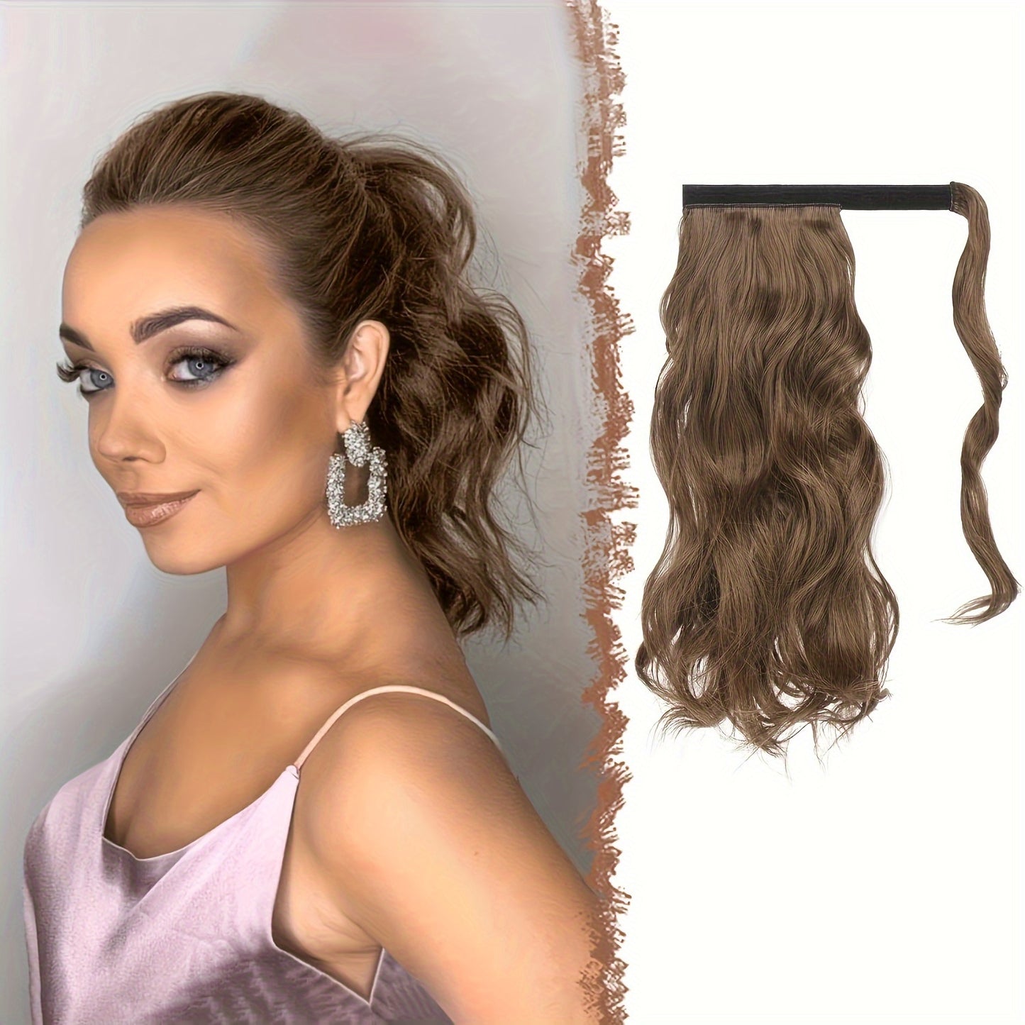 Synthetic Long Clip Ponytail Hairpieces For Women
