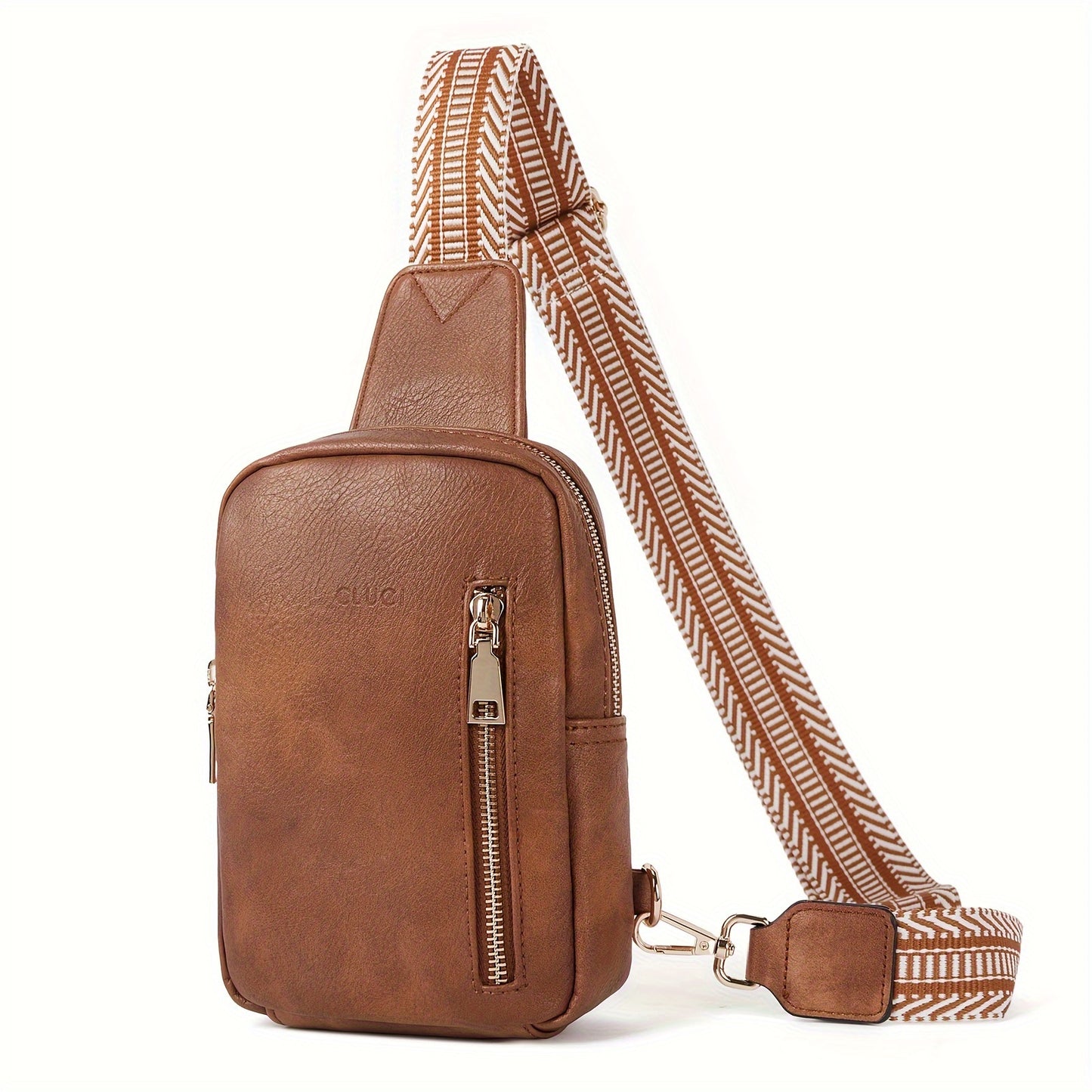 Small Leather Sling Bag for Women 2025 Vegan Crossbody Chest Bags Trendy, Women's Fanny Pack