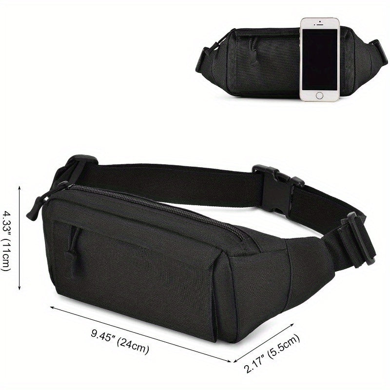 Tactical Fanny Pack Small Military Leather Belt Bag Money Belt Bumbag for Daily Use Travel Hiking Climbing Running
