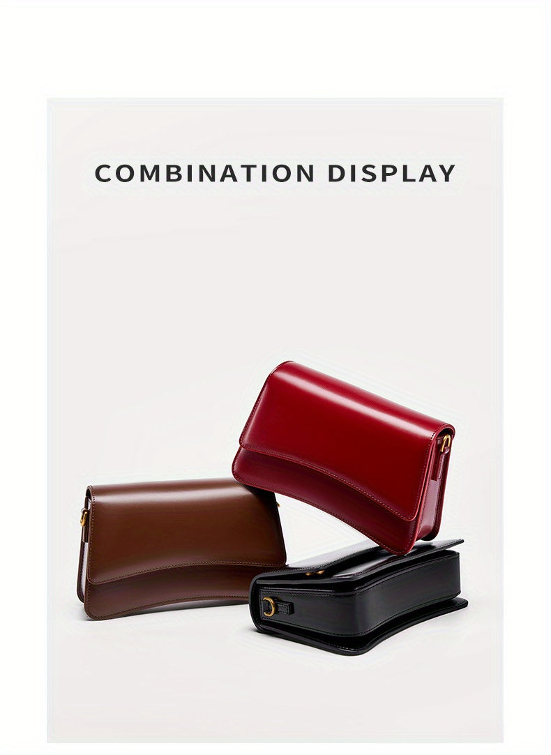 New Leather Bag High Quality Leather Single Shoulder Crossbody Shoulder Bag, 2025 New Versatile Underarm Bag for Women