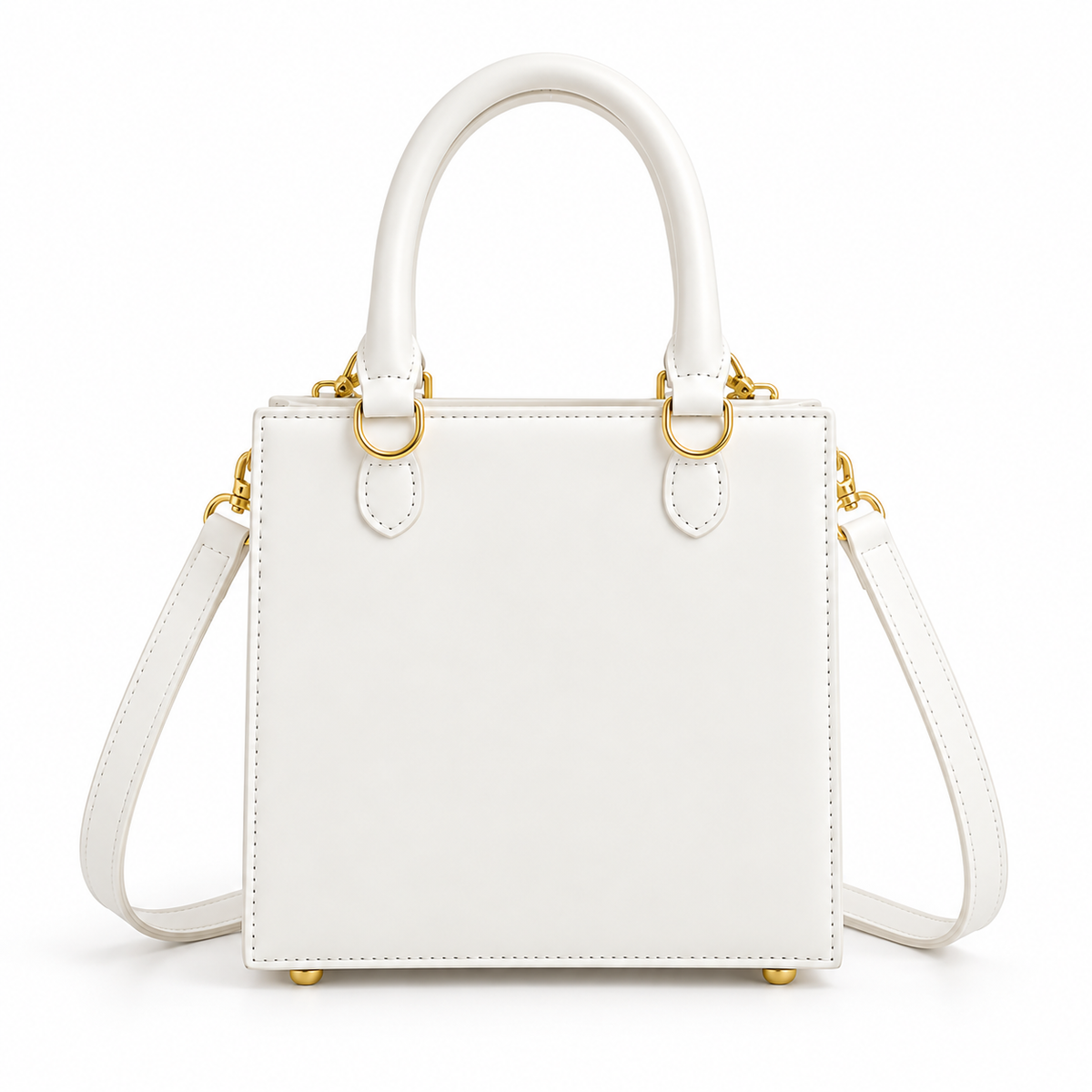 Artistic Face Detail Structured Tote Handbag