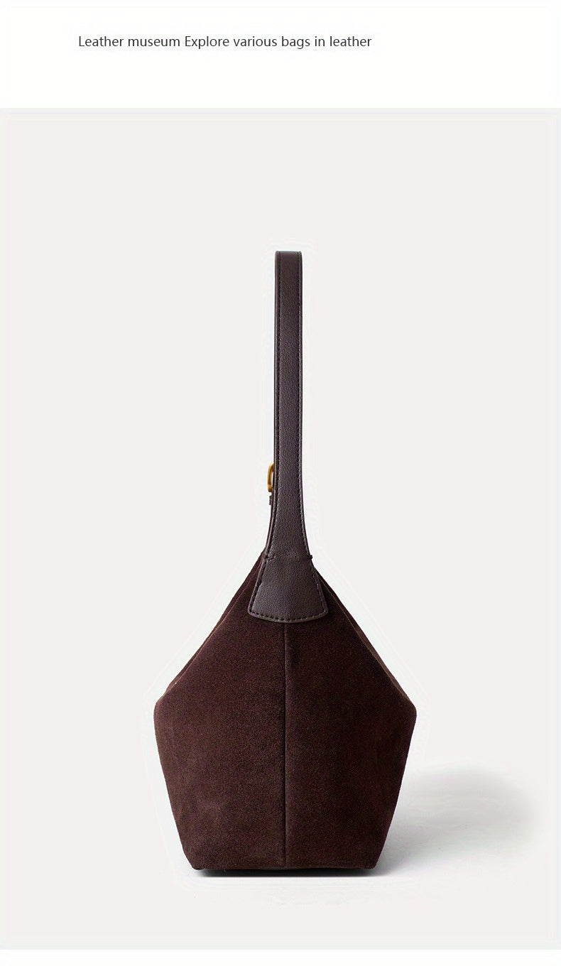Cowhide Tote Bag for Women, Leather Large Capacity Crossbody Bag, Durable Women's Bag