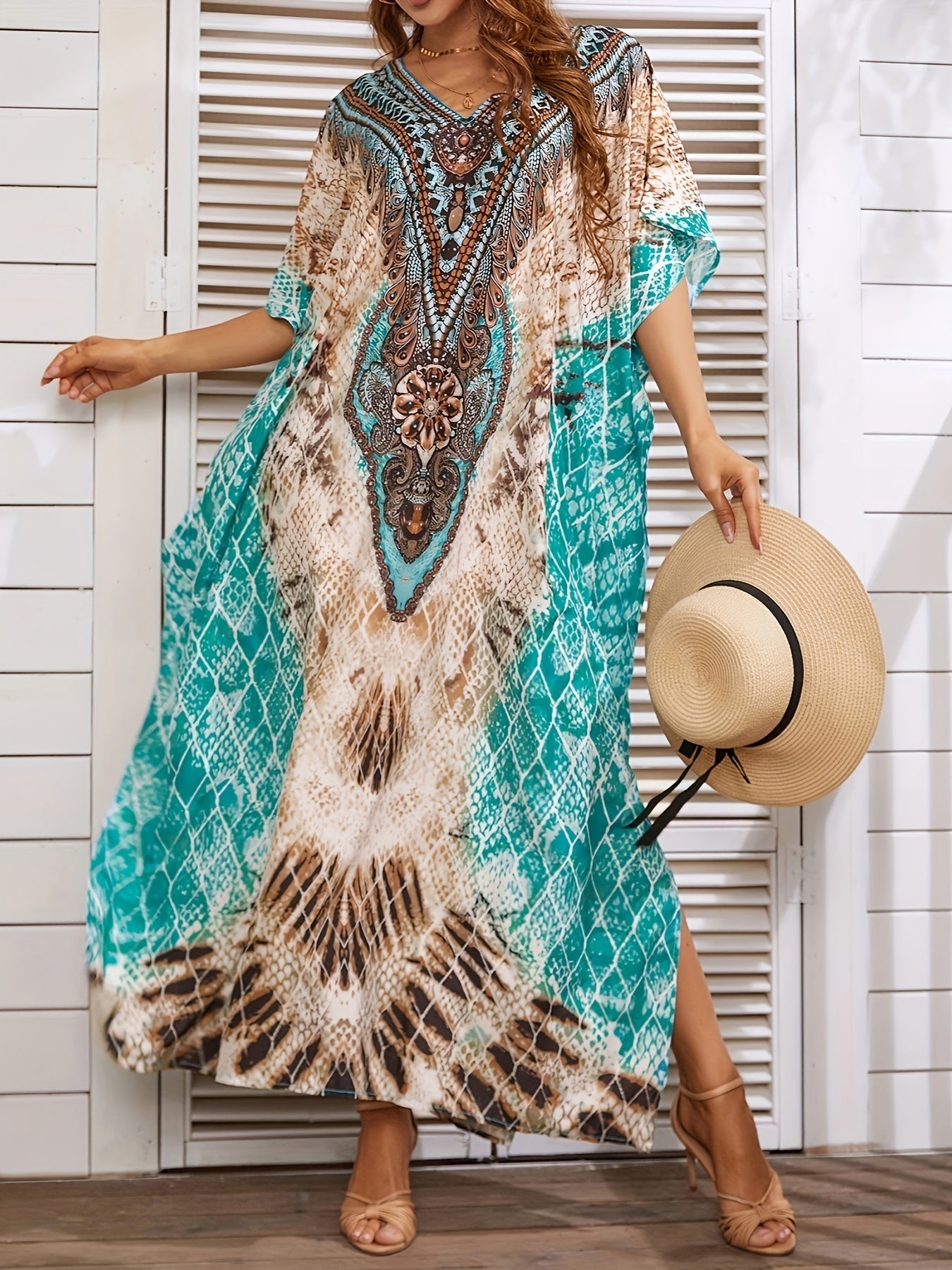 Women's Bohemian Printed Summer Casual Dress