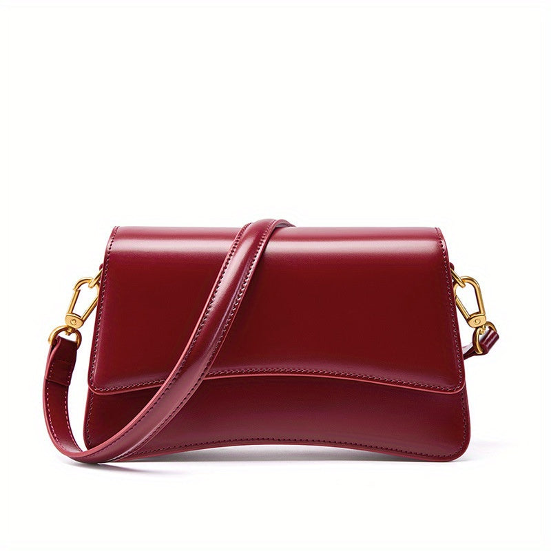 New Leather Bag High Quality Leather Single Shoulder Crossbody Shoulder Bag, 2025 New Versatile Underarm Bag for Women