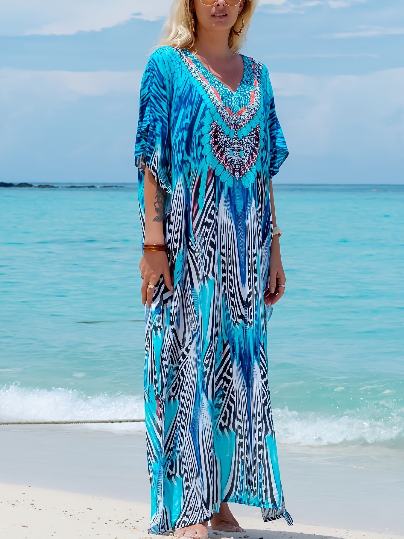 Women's Bohemian Printed Summer Casual Dress