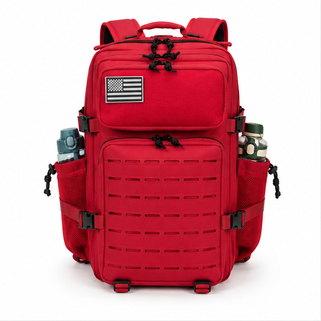 Red Tactical MOLLE Outdoor Travel Backpack