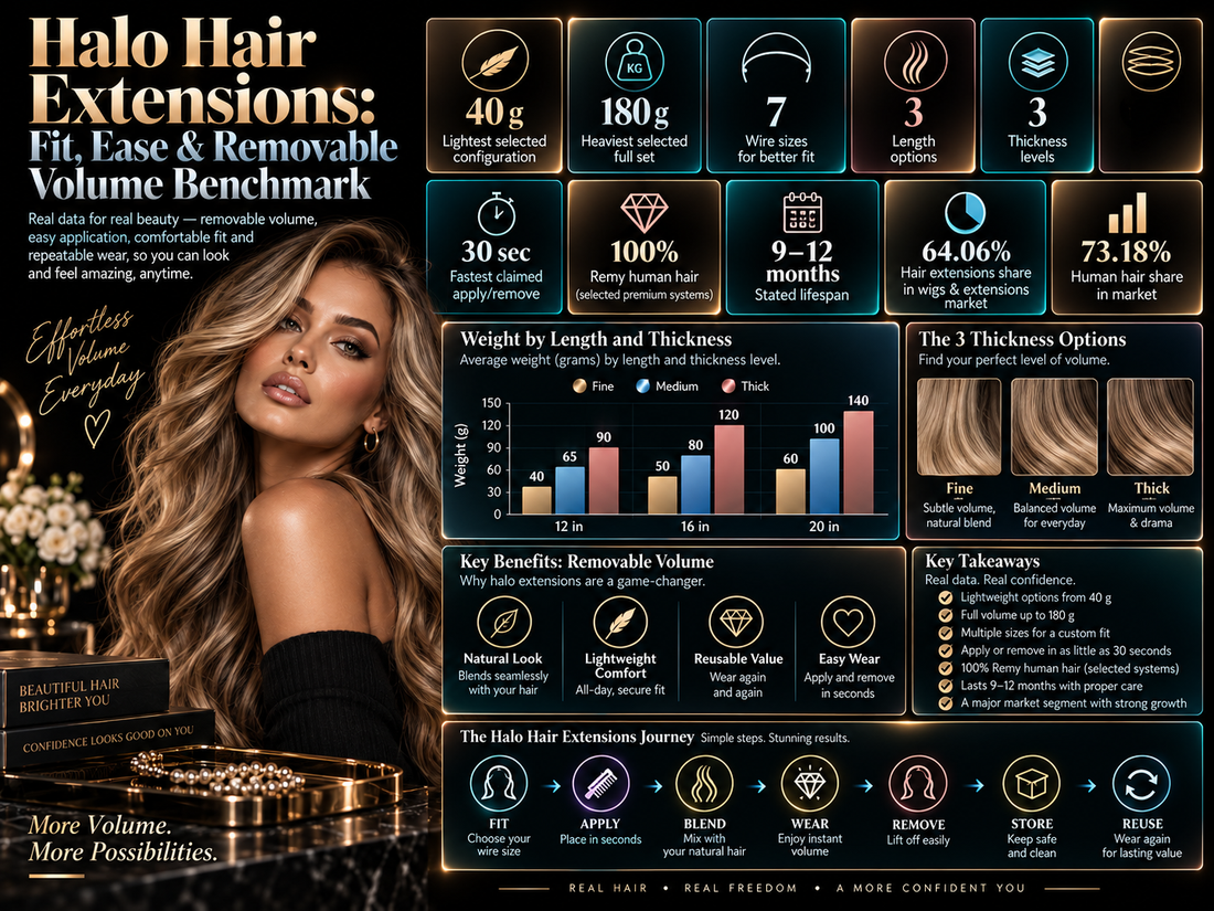 Halo Hair Extensions: Fit, Ease & Removable Volume Benchmark
