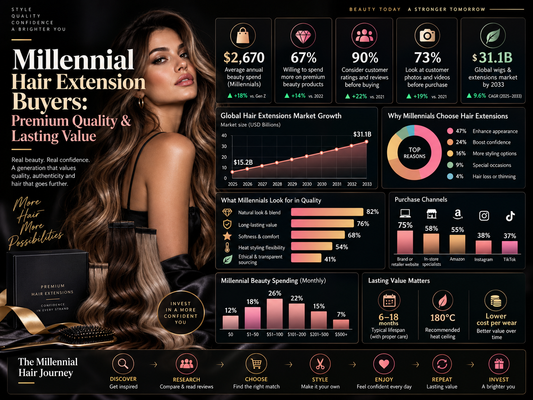 Millennial Hair Extension Buyers: Premium Quality & Lasting Value