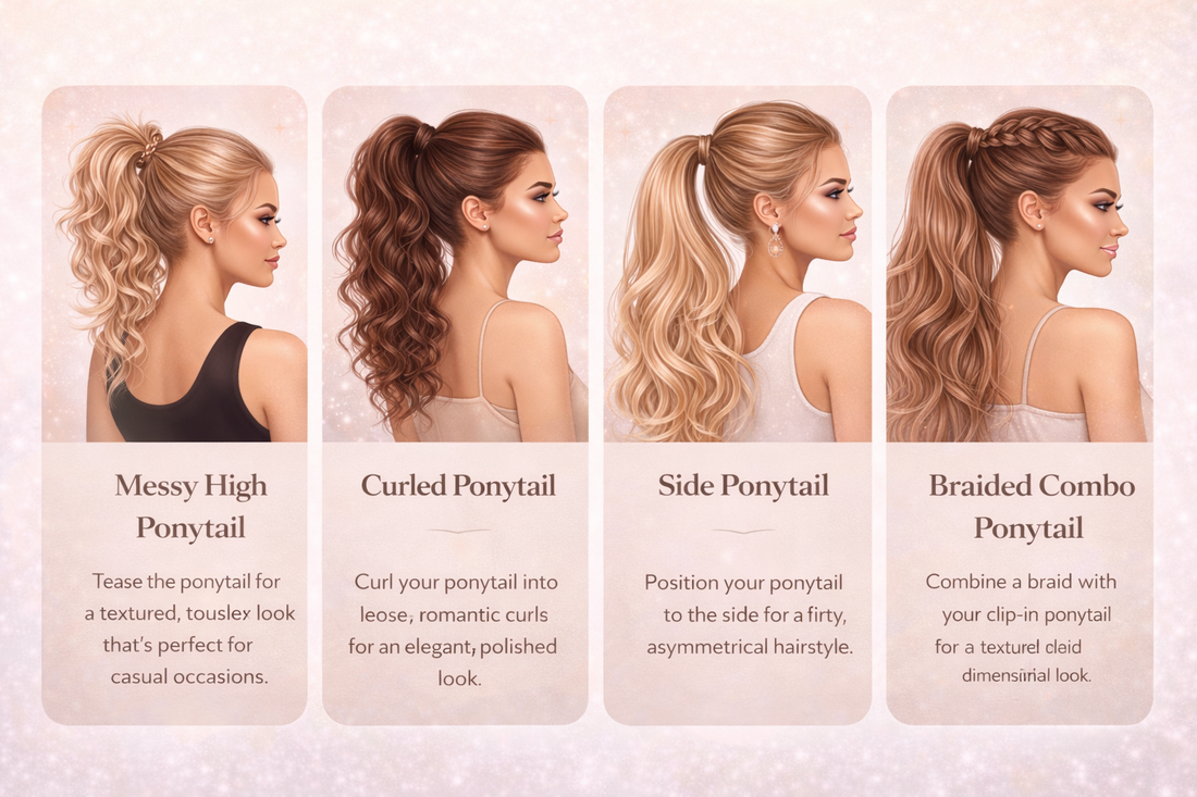 10 Ways to Style a Clip-In Ponytail for Maximum Impact
