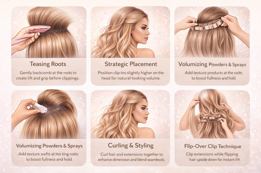 10 Techniques to Enhance Volume with Clip-In Hair Extensions
