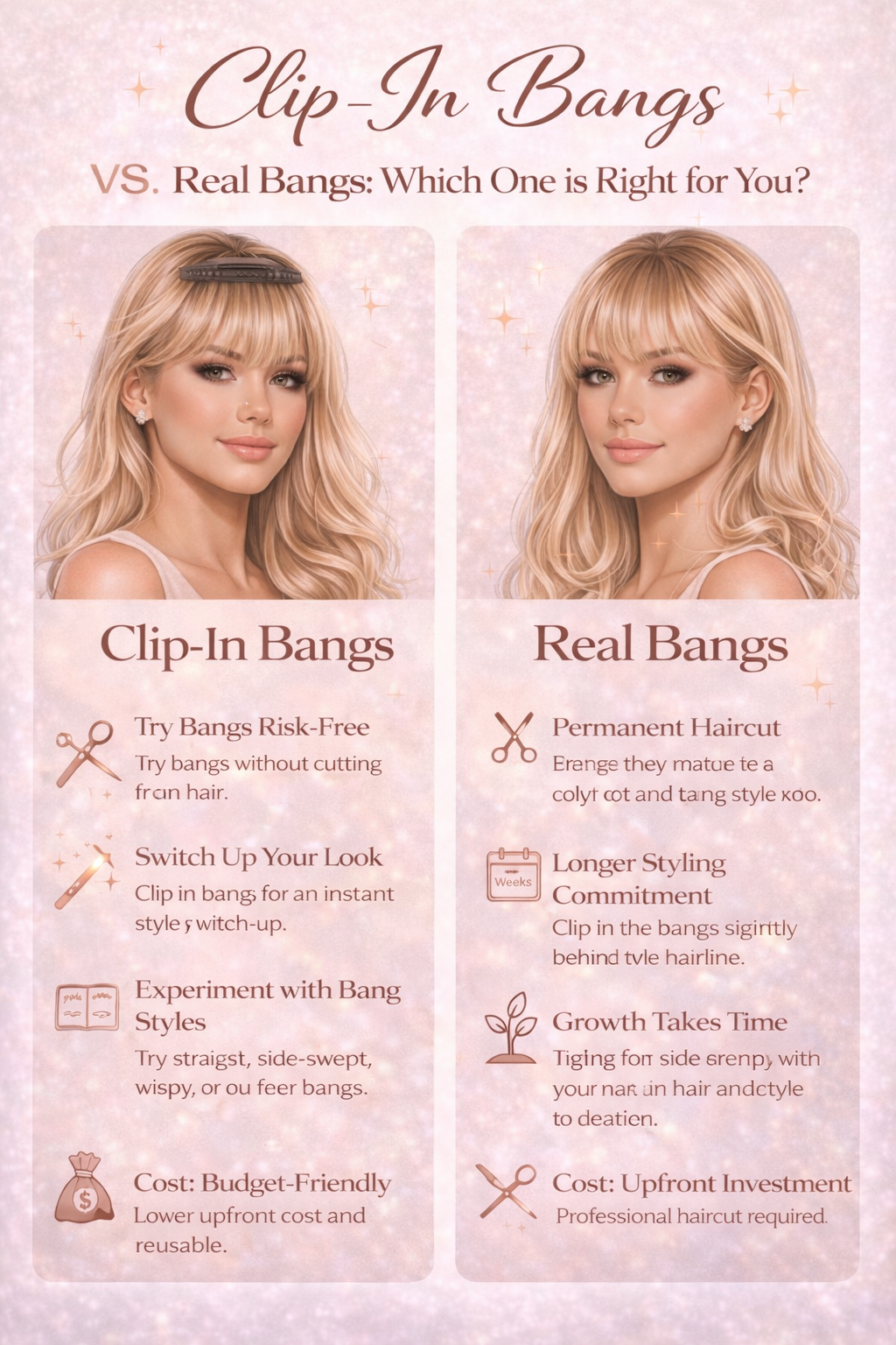 Clip-In Bangs vs. Real Bangs: Which One is Right for You?