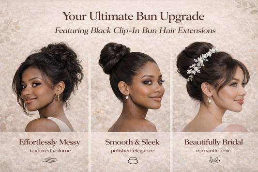 The FABULIVE Hair clip-in bun is your hair bun, but better