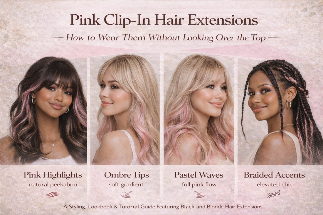Pink Clip-In Hair Extensions: How to Wear Them Without Looking Over-the-Top