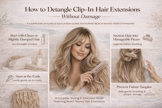 How to Detangle Clip-In Hair Extensions Without Damage