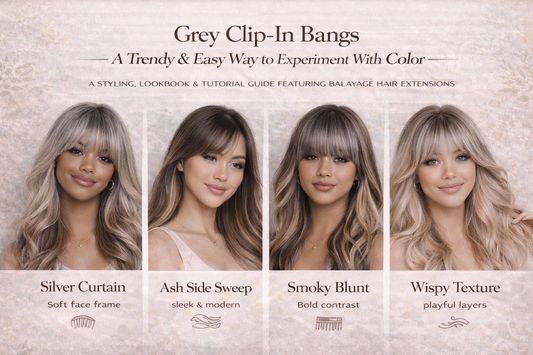 Grey Clip-In Bangs: A Trendy Easy Way to Experiment with Color