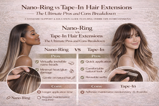 Nano Ring vs. Tape-In Hair Extensions: The Ultimate Pros and Cons Breakdown