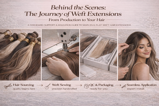 BEHIND THE SCENES:  THE JOURNEY OF WEFT EXTENSIONS FROM PRODUCTION TO YOUR HAIR