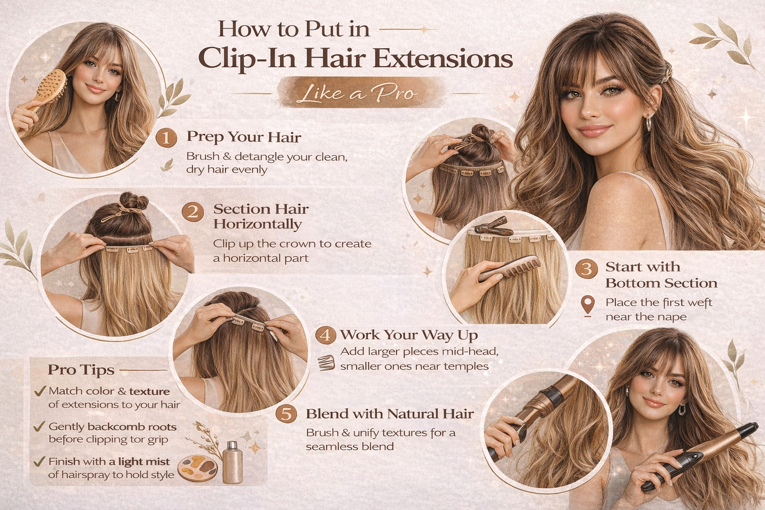 Top Rated Hair Extensions with Clips – Natural, Easy & Reusable Beauty 9 How to Put in Clip-In Hair Extensions Like a Pro – Fabulive