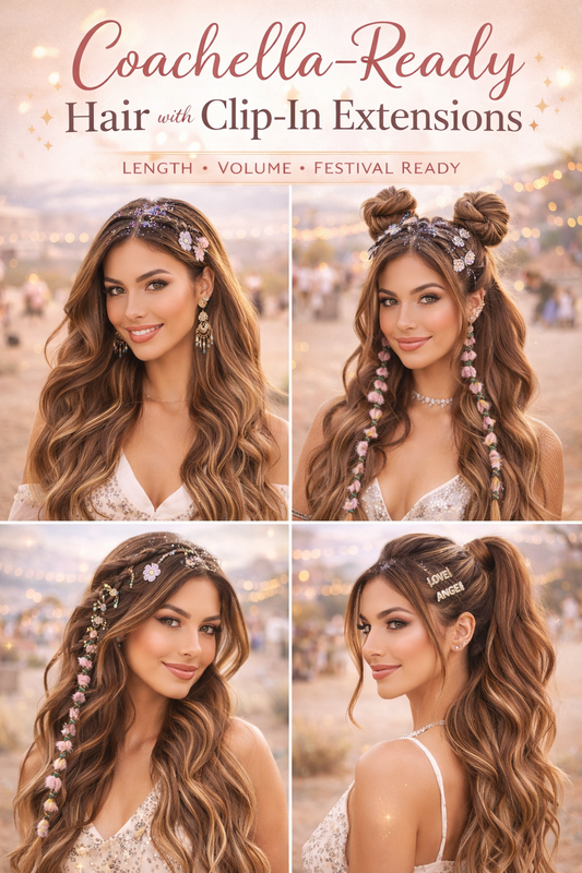 Coachella-Ready Hairstyles with Clip-In Extensions