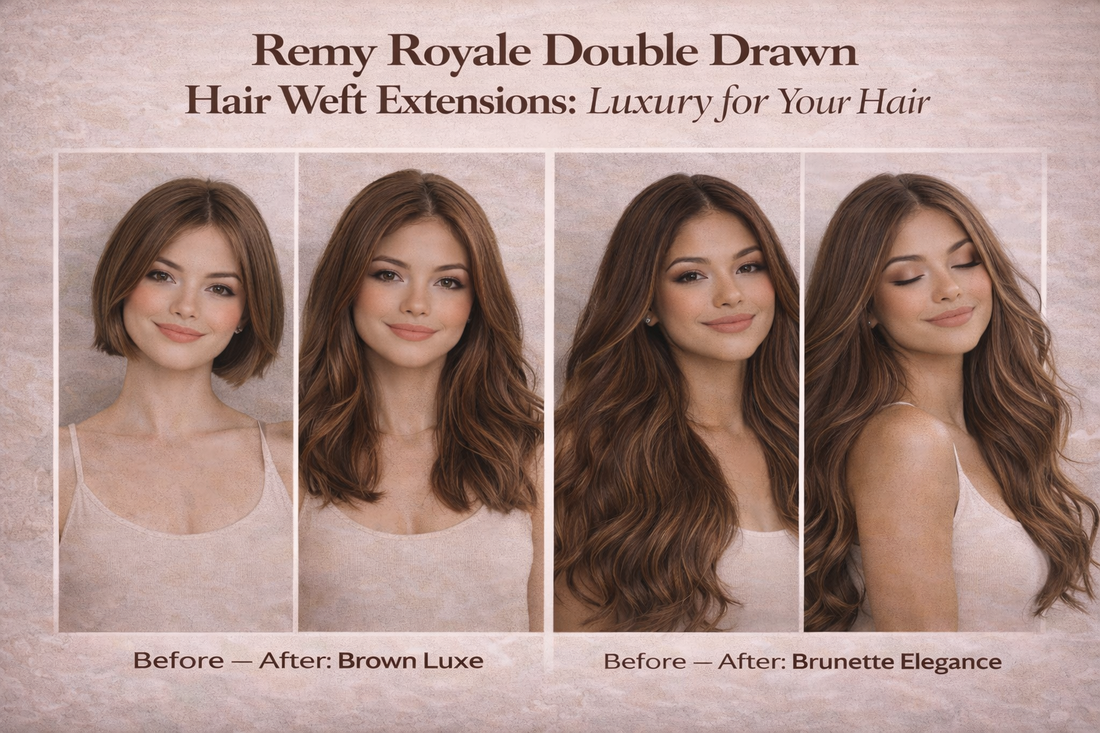 Remy Royale Double Drawn Hair Weft Extensions: Luxury for Your Hair