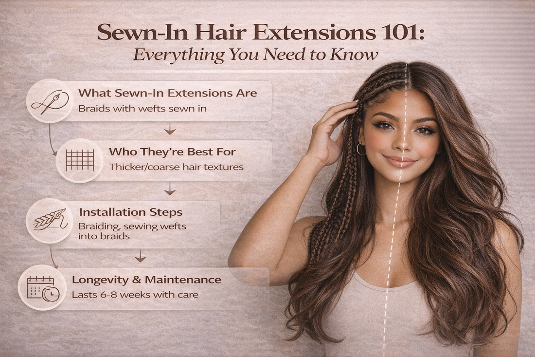 Sewn-In Hair Extensions 101: Everything You Need to Know
