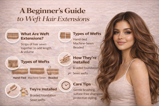 Weft Wisdom:  A Beginners Guide to Weft Hair Extensions