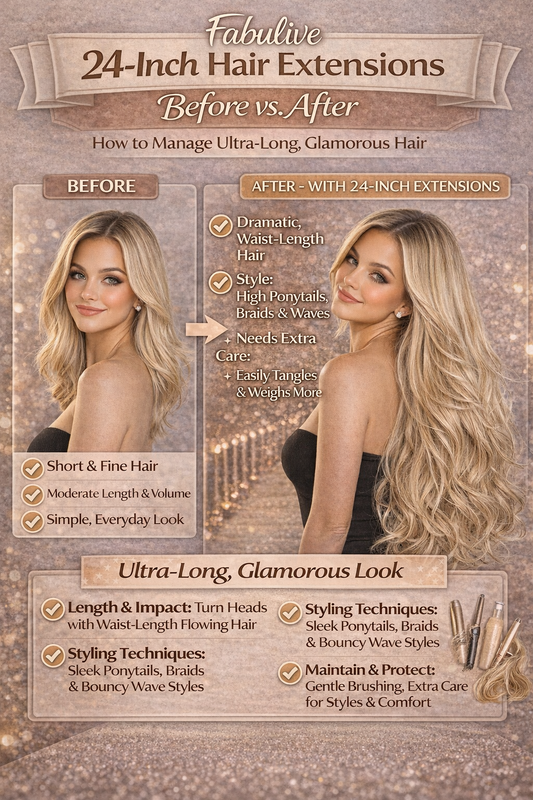 24-Inch Extensions: How to Manage Ultra-Long Hair