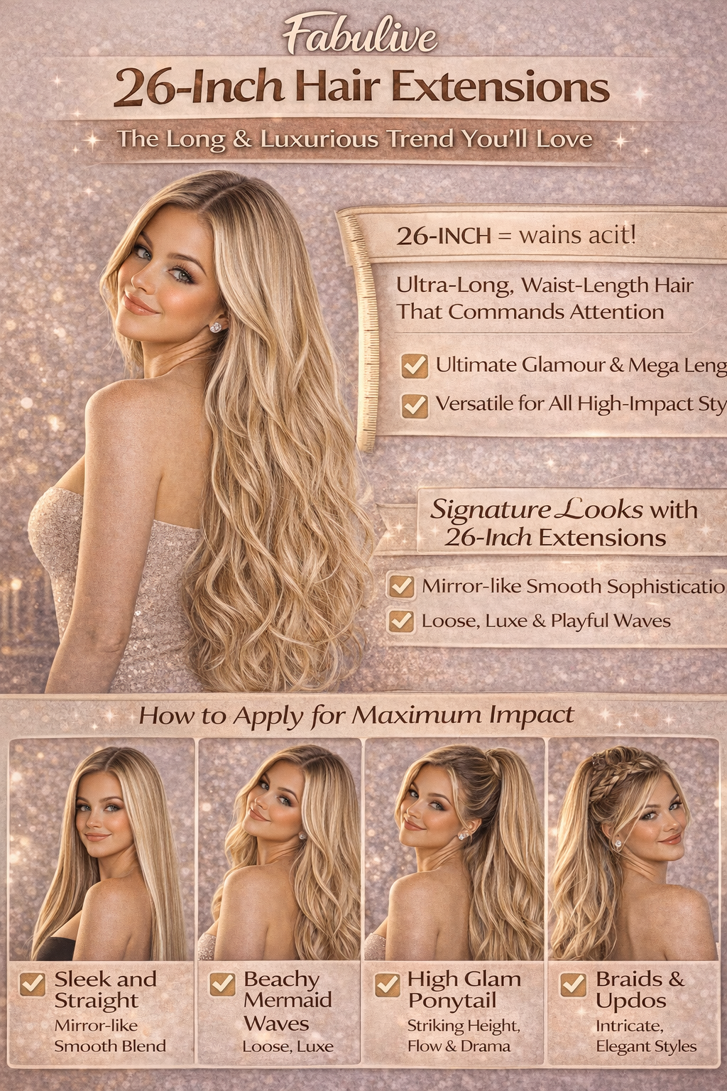26-Inch Hair Extensions: The Long &amp; Luxurious Trend You’ll Love