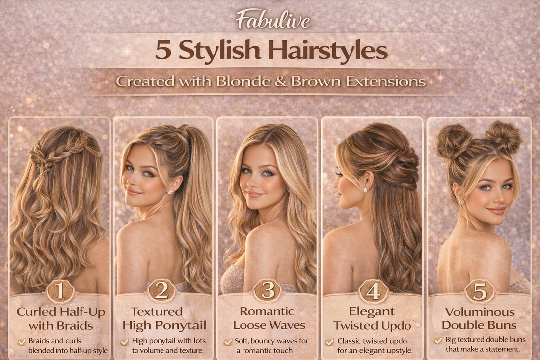 5 Easy Hairstyles to Try with 16-Inch Extensions