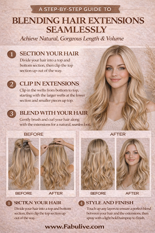 A Step-by-Step Guide to Blending Hair Extensions Seamlessly